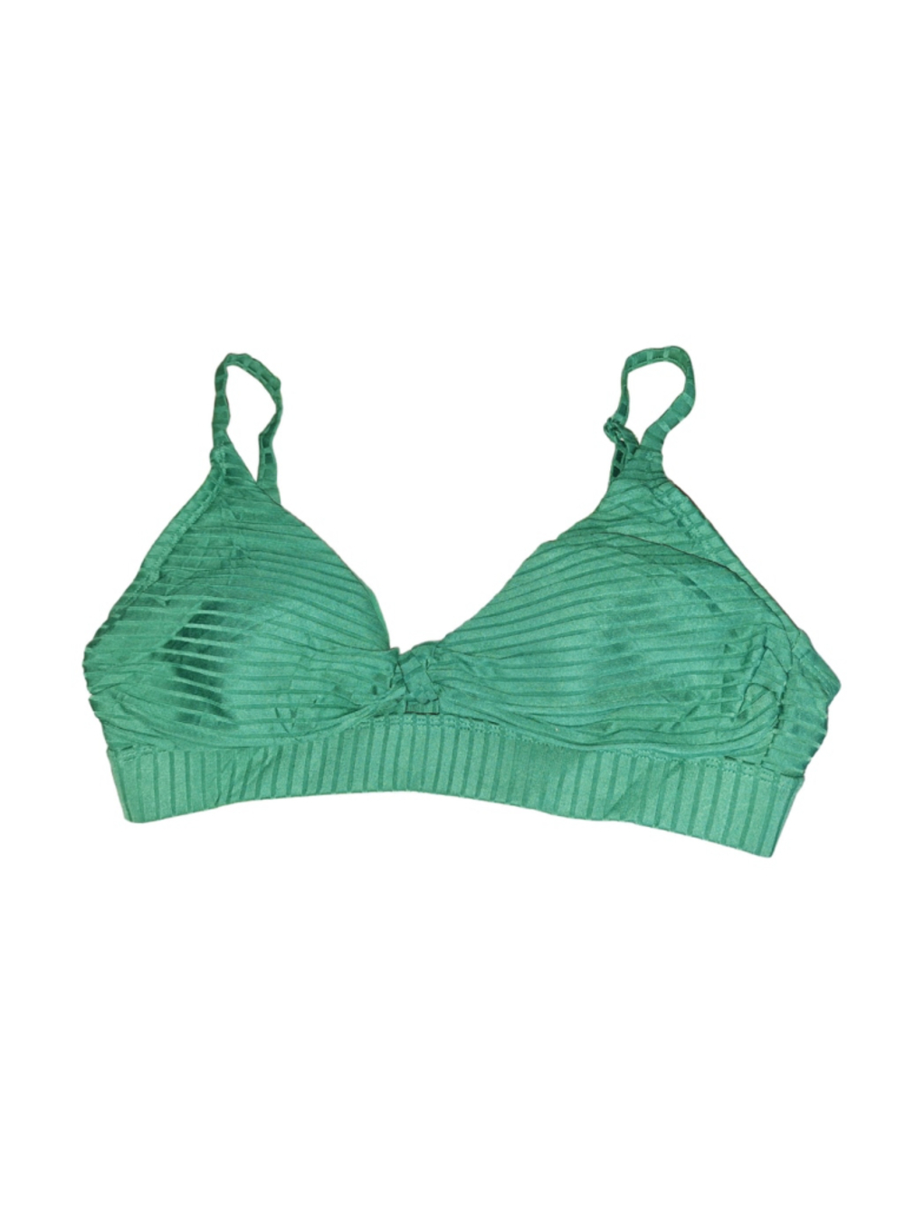 Kona Sol Green Ribbed Bikini Top M beachwear summertime